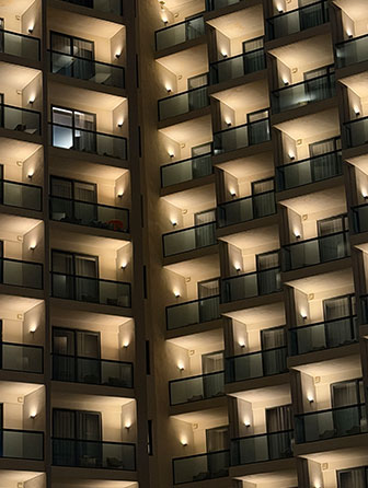 Hotelfassade auf Malta