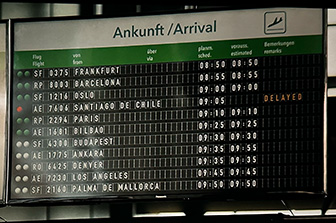 Flug-Anzeigetafel