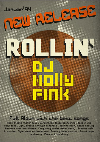 Album Release Poster 1990er Rollin
