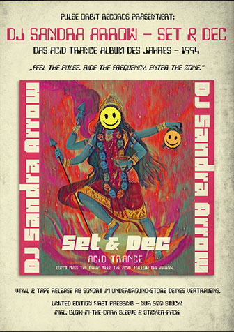 1990er Trance Album Poster