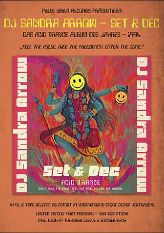 Trance Party Poster orange