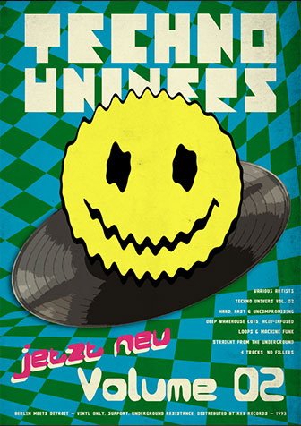 Album Release Poster 1990er bunt