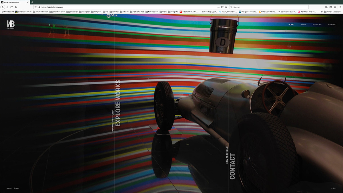 Screenshot Nikobalphoto Webseite index